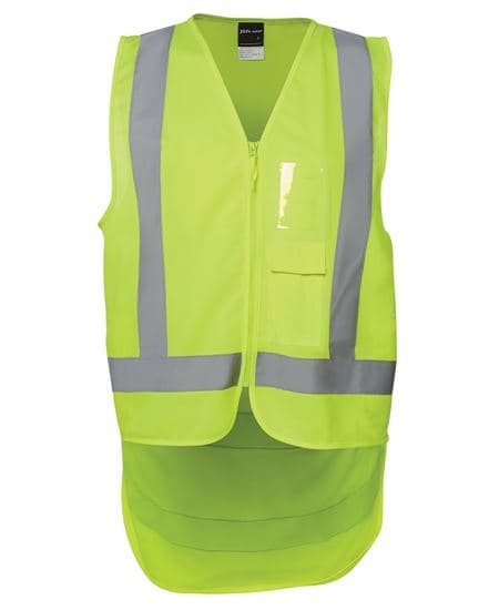 Hi Vis Zip Drop Tail H Pattern (D+N) Vest