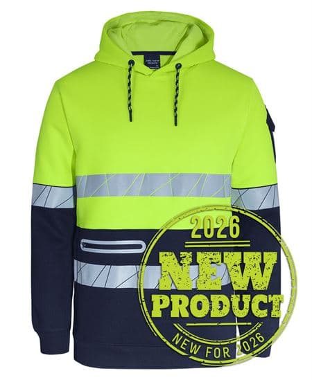 450g Hi VIs Pull Over Hoodie with Fragmented Tape