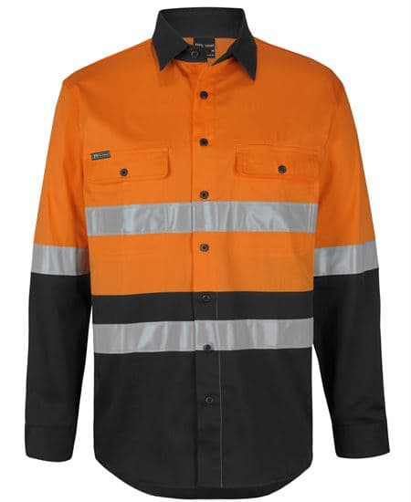Hi Vis (D+N) L/S Stretch Work Shirt