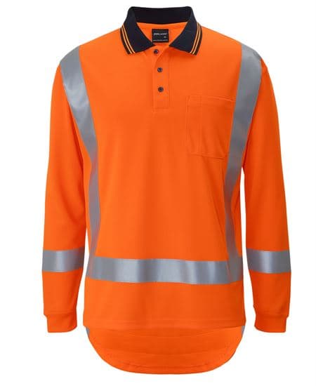 Hi Vis (D+N) L/S Non Cuff TTMC-W17 Traditional Polo