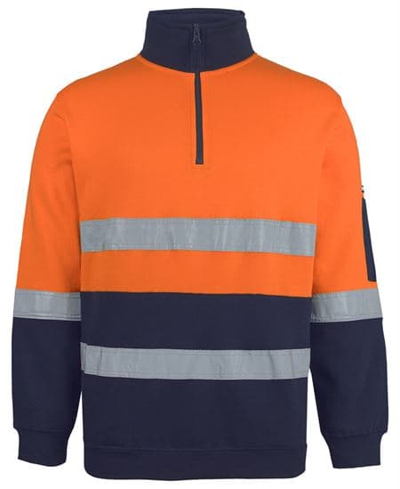 Hi Vis (D+N) 310 Cotton 1/2 Zip Fleece