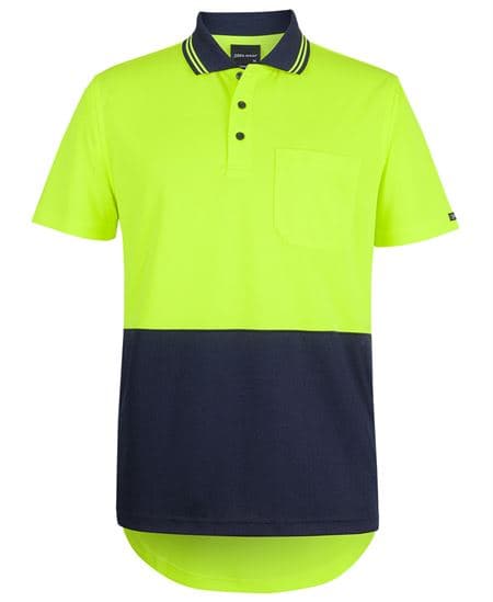 Hi Vis S/S Drop Tail Polo