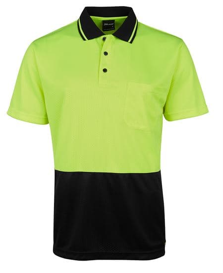 Hi Vis Jacquard Non Cuff Polo