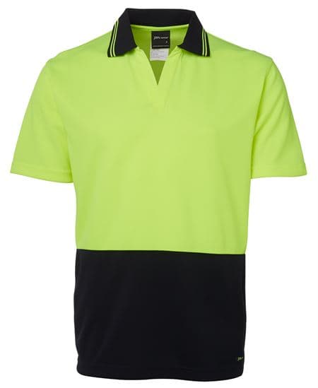 Hi Vis S/S Non Button Polo