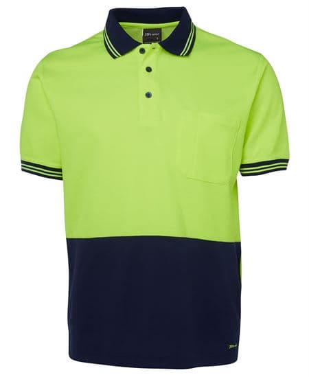 Hi Vis S/S Cotton Back Polo