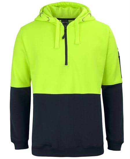 Hi Vis 1/2 Zip Hoodie