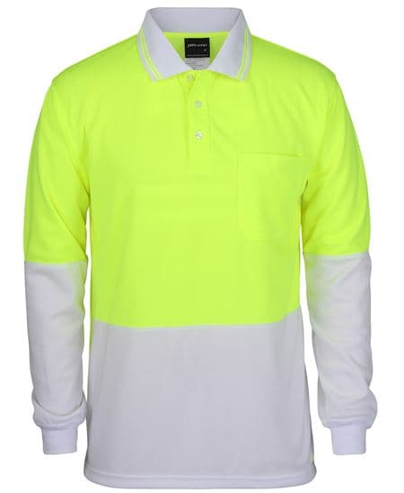 Hi Vis L/S Traditional Polo